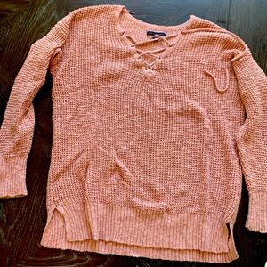 American Eagle dusty pink sweater